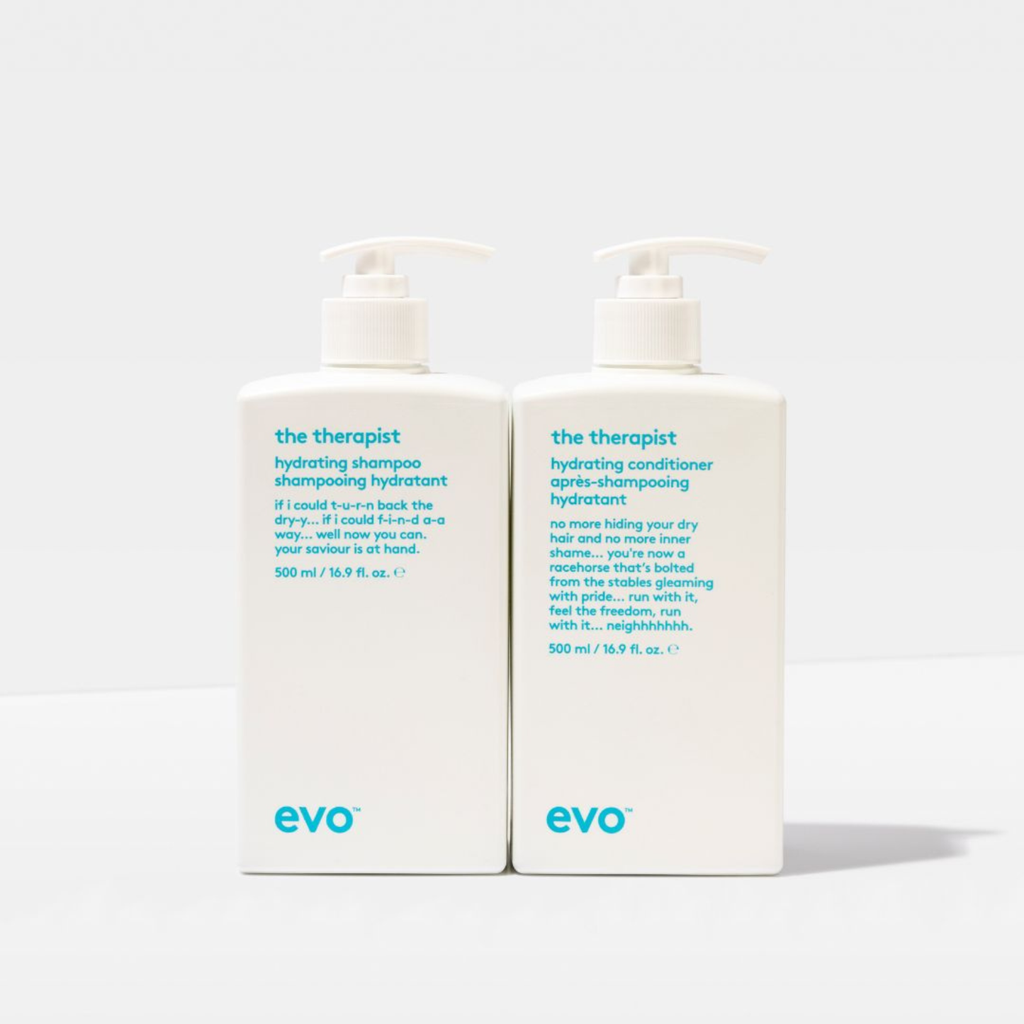 Evo The Therapist Hydrating Shampoo and Conditioner 500ml Buddies