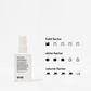 Evo root canal volumizing spray bottle with factor icons on a white background